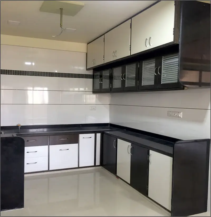 Existing kitchen before a storage update